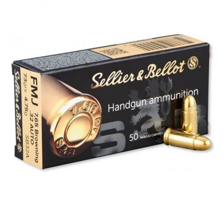 7,65 Browning, FMJ, 4,7g/75gr. - Sellier & Bellot