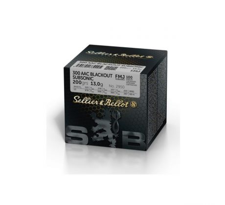 300 aac blackout SUBSONIC - hromadné balení 100ks- Sellier & Bellot
