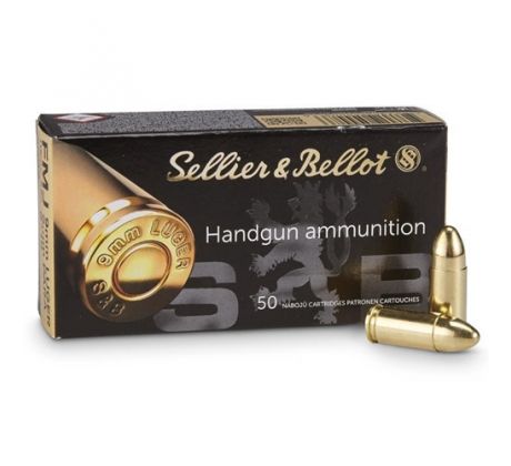9MM LUGER (FMJ, 124 GRS, 50 KS) - Sellier & Bellot